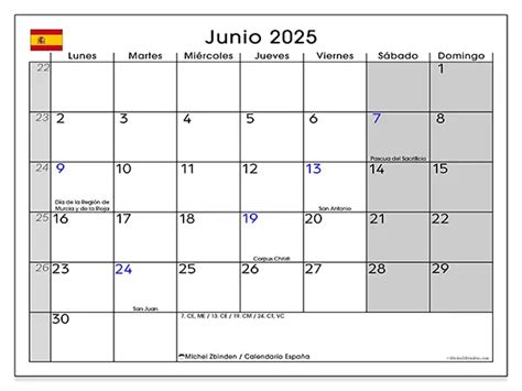 Calendarios para imprimir España Michel Zbinden ES