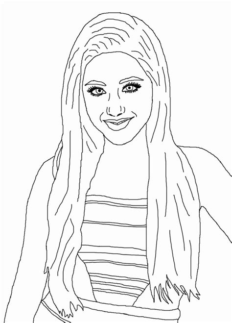 Ariana Grande Coloring Pages Coloring Home