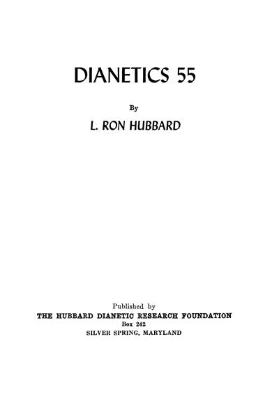 Dianetics 55! - First Independent Church of Scientology