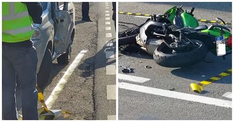 Foto Motociclist Ranit Intr Un Accident Pe Dn In Zona Hanul Lui