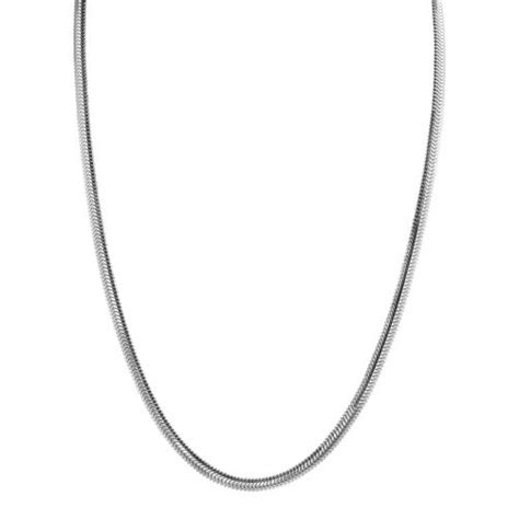 ZINZI Zilveren Platte Slangen Ketting 45cm 3 5mm Breed ZIC2402