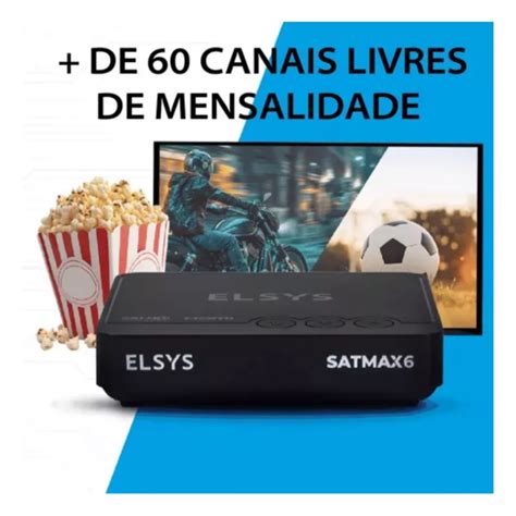 Satmax Elsys Decoder Nova Parab Lica Livre Claro Sky Receptor Via