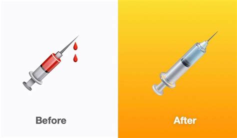 Apple Has Made The Syringe Emoji Look Less Gruesome As The Vaccine