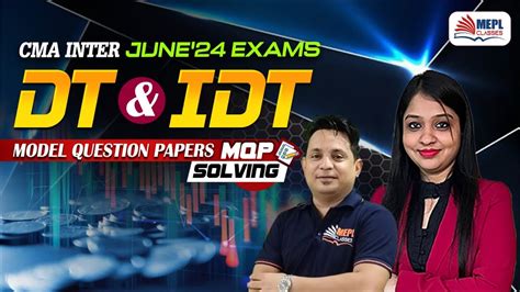 CMA Inter June 24 Direct Indirect Taxation MQP Solving MEPL