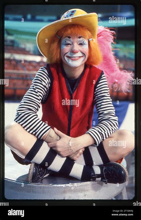 A 1979 portrait of Ringling Brother clown Peggy Williams at clown ...