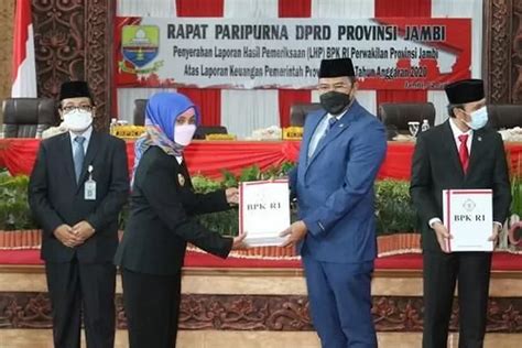 Lagi Provinsi Jambi Raih Opini WTP Atas LKPD TA 2020 Jambi One