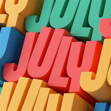 Logo, Typography & Design Inspiration on Instagram: "SAY ‘BYE JULY ...