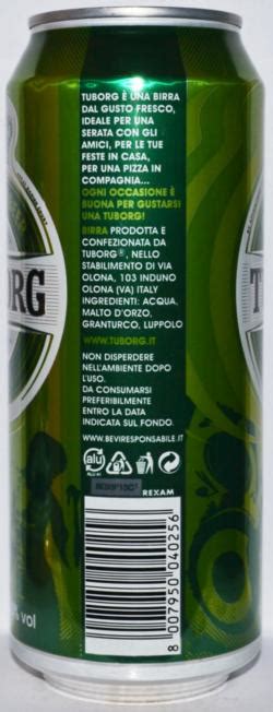 Tuborg Beer 500ml Tuborg Green Music Italy