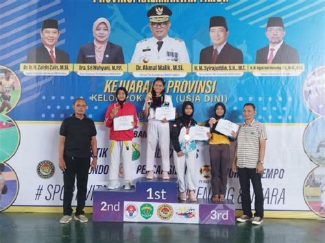 Atlet Taekwondo Kukar Raih Emas Perak Dan Perunggu Di Kejurprov