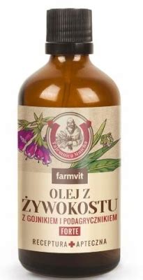 OLEJ żywokostowy z gojnikiem podagrycznikiem 100ml 12619306919 Allegro pl