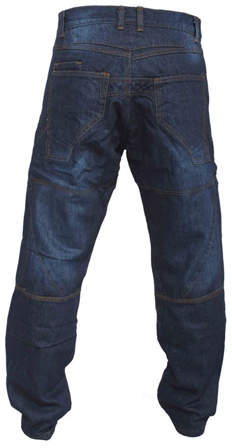 Mens Motorcycle Jeans Aramid Protective Lining Denim Motorbike Pants