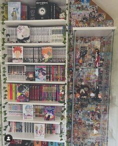 Purple Room Decor, Purple Rooms, Desk Shelves, Manga Collection ...