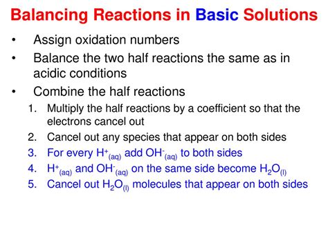 Balancing Redox Reactions Ppt Download