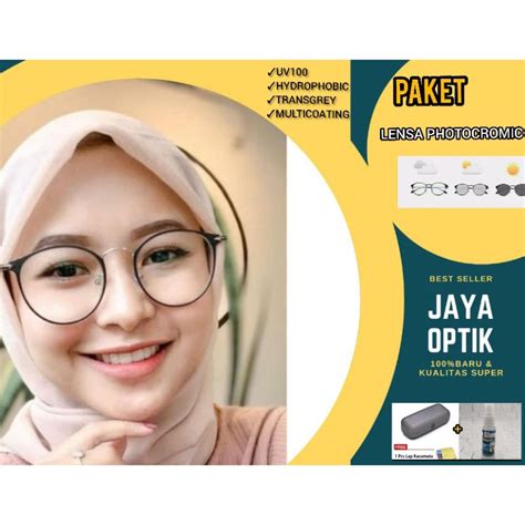 Jual Kacamata Frame Bulat Korea Besi Lensa Photocromic Minus Atau Plus