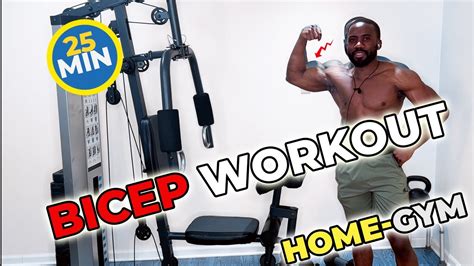 25 Minute Bicep Workout Multi Gym Exercise Machine Follow Along Youtube