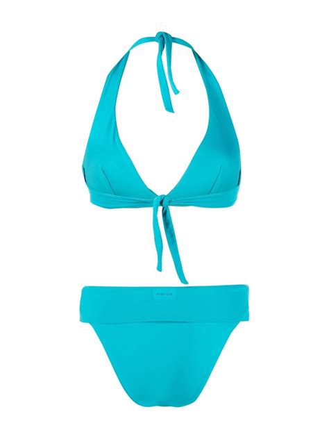 Fisico Traingle Halterneck Bikini Farfetch