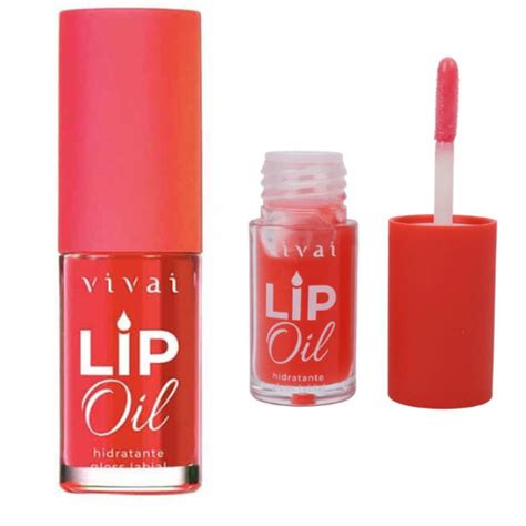 Lip Oil Hidratante Gloss Labial Sabor De Frutas Vivai Shopee Brasil