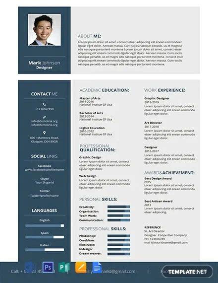 Microsoft Publisher Resume Templates Free Samples Examples Format