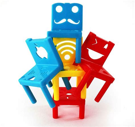 Chair Stacking Board Game 36 Mini Chairs Balance