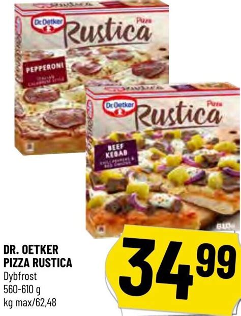 Dr Oetker Pizza Rustica G Tilbud Hos L Vbjerg