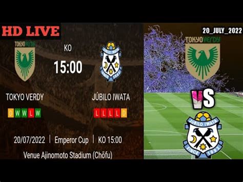 Tokyo Verdy Vs J Bilo Iwata Live Football Japan Match Youtube