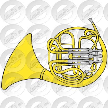 French Horn | ClipArt ETC - Clip Art Library