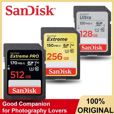 SanDisk Extreme Pro SD Card SDHC SDXC UHS I Memory Card 512G 256GB