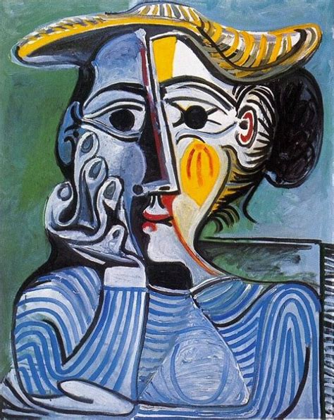 Femme Au Chapeau Jaune Jacqueline Pablo Picasso