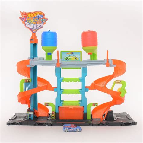 Pista De Carro Hot Wheels Mega Carwash Cambio De Color Incluye Carro HOT WHEELS Falabella