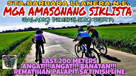 Mga Amasonang Siklista Rumatsada Sa Karera Sta Barbara Llanera Race