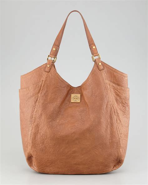 Tory Burch Louisa Slouchy Tote Bag Original In Tan Brown Lyst