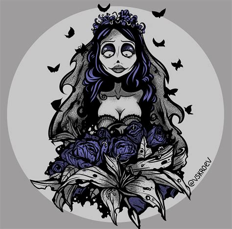 My "Corpse Bride" tattoo sketch : r/TattooDesigns