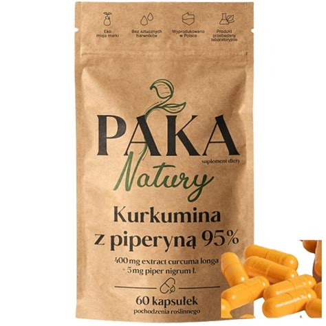 Kurkumina Piperyna Kaps Mg Na Odporno Kurkuma Paka