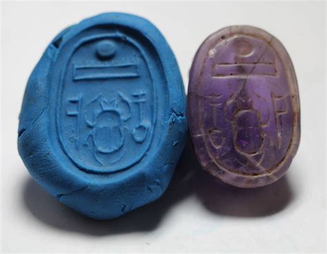 Acropolo Ancient Egypt Amethyst Scarab With The Name Of Thutmosis Iii