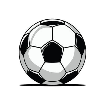 Soccer Ball Black And White Vector Art, Icons, and Graphics for Free Download