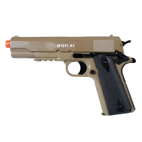 Licensed Colt M1911 A1 Spring Airsoft Pistol With Metal Slid