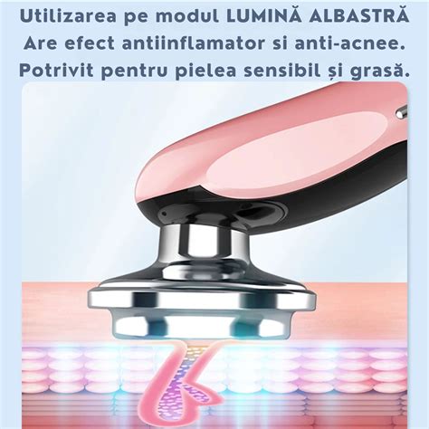 Aparat Pentru Lifting Facial 7 In 1 LEFY 3 Viteze Vibratii EMS