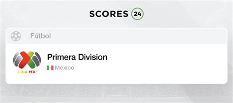 México Primera Division Fútbol