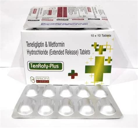 Teneligliptin 20mg Metformin Hydrochloride 500mg Er Tablet All India