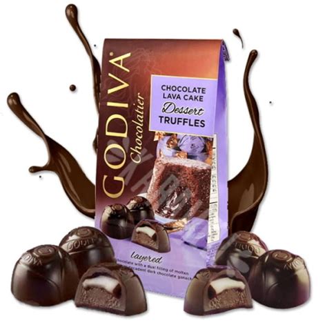 Chocolate Lava Cake Dessert Truffles Godiva Chocolatier Importado