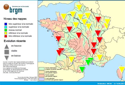 La Carte Des Nappes Phréatiques La Sécheresse