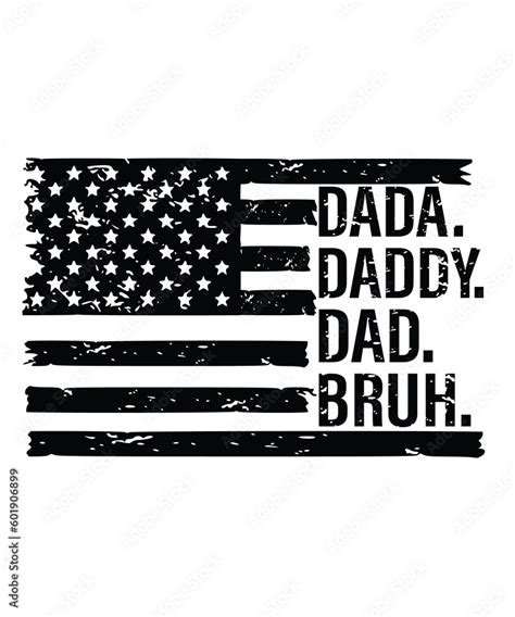 Dada Daddy Dad Bruh Svg Png Dad Life Svg Retro Dad Svg Fathers Day