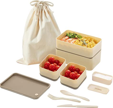 YBOBK HOME Bento Box Lonchera Para Adultos Apilable Lonchera