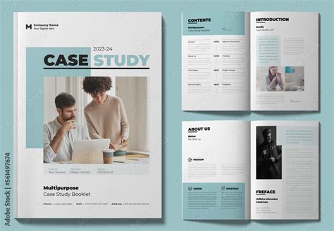 Case Study Design Template Stock Template | Adobe Stock