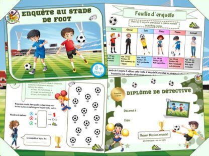 Jeu Enqu Te Football Enigme Polici Re Enfant Un Anniversaire En Or