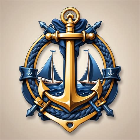 Anchor Swords Sailboat Knight S Badge