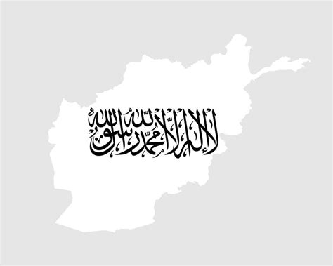 Afghanistan Taliban Map Flag 26423205 Vector Art at Vecteezy