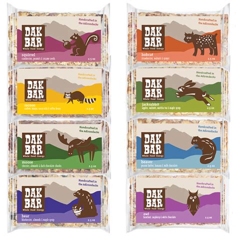 Variety Dak Pak - 8 Bars - Dak Bar | Gourmet Handcrafted Energy Bars in the Adirondacks