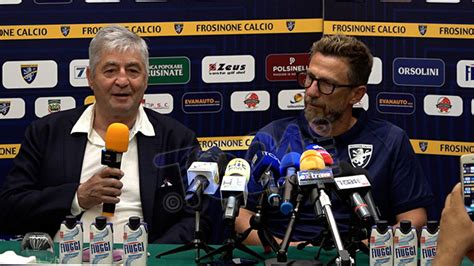 Frosinone Stirpe E Angelozzi Danno Il Benvenuto A Mister Di Francesco