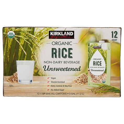 Kirkland Signature Organic Rice Milk X Oz Qt From Costco